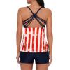 imageAmerican Trends Tankini Swimsuits for Women Two Piece Bathing Suits Tankini Top with Boyshorts Swimwear for WomenAmerican Flag