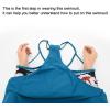 imageAmerican Trends Tankini Swimsuits for Women Two Piece Bathing Suits Tankini Top with Boyshorts Swimwear for WomenBlackwhite Pinstripes