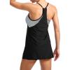 imageAmerican Trends Tankini Swimsuits for Women Two Piece Bathing Suits Tankini Top with Boyshorts Swimwear for WomenBlackwhite Pinstripes
