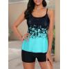 imageAmerican Trends Tankini Swimsuits for Women Two Piece Bathing Suits Tankini Top with Boyshorts Swimwear for WomenGreen Floral