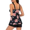 imageAmerican Trends Tankini Swimsuits for Women Two Piece Bathing Suits Tankini Top with Boyshorts Swimwear for WomenPink Floral