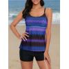 imageAmerican Trends Tankini Swimsuits for Women Two Piece Bathing Suits Tankini Top with Boyshorts Swimwear for WomenPurple Print