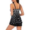 imageAmerican Trends Tankini Swimsuits for Women Two Piece Bathing Suits Tankini Top with Boyshorts Swimwear for WomenWhite Floral