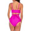 imageAmerican Trends Womens High Waisted Bikini Swimsuits Push Up Bikini Sets Sexy Bathing Suits Two Piece Swimsuit01rose Red