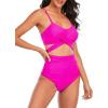imageAmerican Trends Womens High Waisted Bikini Swimsuits Push Up Bikini Sets Sexy Bathing Suits Two Piece Swimsuit01rose Red