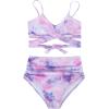 imageAmerican Trends Womens High Waisted Bikini Swimsuits Push Up Bikini Sets Sexy Bathing Suits Two Piece Swimsuit06purple Tie Dye