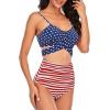 imageAmerican Trends Womens High Waisted Bikini Swimsuits Push Up Bikini Sets Sexy Bathing Suits Two Piece SwimsuitAmerican Flag