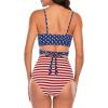 imageAmerican Trends Womens High Waisted Bikini Swimsuits Push Up Bikini Sets Sexy Bathing Suits Two Piece SwimsuitAmerican Flag