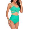 imageAmerican Trends Womens High Waisted Bikini Swimsuits Push Up Bikini Sets Sexy Bathing Suits Two Piece SwimsuitGreen