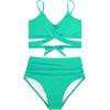 imageAmerican Trends Womens High Waisted Bikini Swimsuits Push Up Bikini Sets Sexy Bathing Suits Two Piece SwimsuitGreen