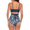 imageAmerican Trends Womens High Waisted Bikini Swimsuits Push Up Bikini Sets Sexy Bathing Suits Two Piece SwimsuitLeaf Print