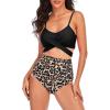 imageAmerican Trends Womens High Waisted Bikini Swimsuits Push Up Bikini Sets Sexy Bathing Suits Two Piece SwimsuitLeopard Patten