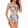 imageAmerican Trends Womens High Waisted Bikini Swimsuits Push Up Bikini Sets Sexy Bathing Suits Two Piece SwimsuitWhite Black