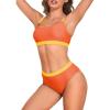 Orange Swimsuit Set