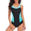 imageAmerican Trends Athletic Swimsuit for Women One Piece Lap Swimming Training Suit Tummy Control Bathing Suits00 Green