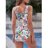 imageAmerican Trends Athletic Swimsuit for Women One Piece Lap Swimming Training Suit Tummy Control Bathing Suits2 Color Pointing