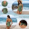 imageAmerican Trends Tankini Swimsuits for Women 2024 Womens Tankini Tops Tummy Control Swim SuitsBlue