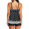 imageAmerican Trends Two Piece Bathing Suits for Womens Tankini Swimsuits Plus Size Swimwear with Tummy Control BoyshortsA Black Flower