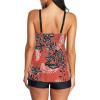 imageAmerican Trends Two Piece Bathing Suits for Womens Tankini Swimsuits Plus Size Swimwear with Tummy Control BoyshortsA Red Black Print