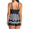 imageAmerican Trends Two Piece Bathing Suits for Womens Tankini Swimsuits Plus Size Swimwear with Tummy Control BoyshortsBlack Print