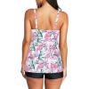 imageAmerican Trends Two Piece Bathing Suits for Womens Tankini Swimsuits Plus Size Swimwear with Tummy Control BoyshortsFlamingo