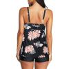 imageAmerican Trends Two Piece Bathing Suits for Womens Tankini Swimsuits Plus Size Swimwear with Tummy Control BoyshortsPink Floral