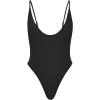 imageAmerican Trends Womens One Piece Swimsuits Sexy V Neck Bathing Suit Open Back High Cut SwimwearBlack