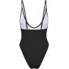 imageAmerican Trends Womens One Piece Swimsuits Sexy V Neck Bathing Suit Open Back High Cut SwimwearBlack