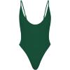 imageAmerican Trends Womens One Piece Swimsuits Sexy V Neck Bathing Suit Open Back High Cut SwimwearGreen