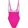 imageAmerican Trends Womens One Piece Swimsuits Sexy V Neck Bathing Suit Open Back High Cut SwimwearHot Pink