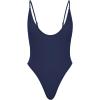imageAmerican Trends Womens One Piece Swimsuits Sexy V Neck Bathing Suit Open Back High Cut SwimwearNavy