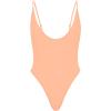 imageAmerican Trends Womens One Piece Swimsuits Sexy V Neck Bathing Suit Open Back High Cut SwimwearPeach
