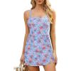 imageAmerican Trends Tankini Swimsuits Tummy Control Swim Suits for Women 2024 Tankini Top Tummy Control Bathing SuitFlowers