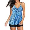 Blue White Print