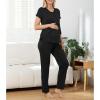 imageAmerican Trends Maternity Nursing Pajamas Postpartum Breastfeeding Labor Delivery Pjs Pregnancy Sleepwear Lounge SetBlack