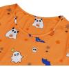 imageAmerican Trends Womens Long Sleeve Nightgowns Sleep Shirts Night Shirts Night Gown House Dresses Ladies Night DressHalloween Pumpkin