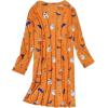imageAmerican Trends Womens Long Sleeve Nightgowns Sleep Shirts Night Shirts Night Gown House Dresses Ladies Night DressHalloween Pumpkin
