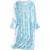 imageAmerican Trends Womens Long Sleeve Nightgowns Sleep Shirts Night Shirts Night Gown House Dresses Ladies Night DressLong Blue Alpaca