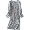 imageAmerican Trends Womens Long Sleeve Nightgowns Sleep Shirts Night Shirts Night Gown House Dresses Ladies Night DressLong Grey Cup