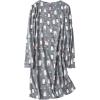 imageAmerican Trends Womens Long Sleeve Nightgowns Sleep Shirts Night Shirts Night Gown House Dresses Ladies Night DressLong Grey Genguin