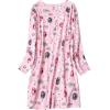 imageAmerican Trends Womens Long Sleeve Nightgowns Sleep Shirts Night Shirts Night Gown House Dresses Ladies Night DressLong Pink Cat