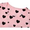 imageAmerican Trends Womens Long Sleeve Nightgowns Sleep Shirts Night Shirts Night Gown House Dresses Ladies Night DressPink Heart Print