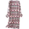 imageAmerican Trends Womens Long Sleeve Nightgowns Sleep Shirts Night Shirts Night Gown House Dresses Ladies Night DressSnow Bear