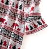 imageAmerican Trends Womens Long Sleeve Nightgowns Sleep Shirts Night Shirts Night Gown House Dresses Ladies Night DressSnow Bear