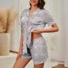 imageAmerican Trends Womens Pajama Sets Button Down Pajama Shorts Short Sleeve Pj Sets for Woman Y2k Pjs Lounge Sets SleepwearRabbit Love Grey
