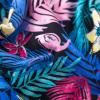 imageAmerican Trends Womens Pajama Sets Two Piece Sleep Shirt Short Sleeve Cartoon Print Pj Set Tops with Capri Pants SleepwearBlack Colorful Leaves