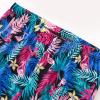 imageAmerican Trends Womens Pajama Sets Two Piece Sleep Shirt Short Sleeve Cartoon Print Pj Set Tops with Capri Pants SleepwearBlack Colorful Leaves