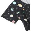 imageAmerican Trends Womens Pajama Sets Two Piece Sleep Shirt Short Sleeve Cartoon Print Pj Set Tops with Capri Pants SleepwearBlack Planet