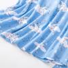 imageAmerican Trends Womens Pajama Sets Two Piece Sleep Shirt Short Sleeve Cartoon Print Pj Set Tops with Capri Pants SleepwearBlue Moon