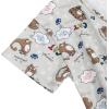 imageAmerican Trends Womens Pajama Sets Two Piece Sleep Shirt Short Sleeve Cartoon Print Pj Set Tops with Capri Pants SleepwearCoffee Cat
